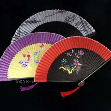 Quạt Xếp Cầm Tay Hoa Cổ Trang Trung Quốc Tết - Giá Rẻ 175k 6 Quạt Xếp Cầm Tay Hoa Cổ Trang Trung Quốc Tết - Giá Rẻ 175k 6