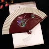 Quạt Xếp Cầm Tay Hoa Cổ Trang Trung Quốc Tết - Giá Rẻ 175k 19