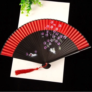 Quạt Xếp Cầm Tay Hoa Cổ Trang Trung Quốc Tết - Giá Rẻ 175k 24 Quạt Xếp Cầm Tay Hoa Cổ Trang Trung Quốc Tết - Giá Rẻ 175k 24