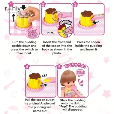 【ranliy】đồ chơi an toàn Nhà chơi mini hình bánh pudding thân thiện với môi trường tương tác giữa cha mẹ và con cái. 2