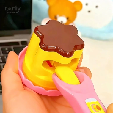 【ranliy】đồ chơi an toàn Nhà chơi mini hình bánh pudding thân thiện với môi trường tương tác giữa cha mẹ và con cái. 4