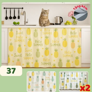 Rèm Bếp 1 Lớp Che Bếp, Gác Trọ ELLEVA Kích Thước Đa Dạng Giá Chỉ 25k 7 Rèm Bếp 1 Lớp Che Bếp, Gác Trọ ELLEVA Kích Thước Đa Dạng Giá Chỉ 25k 7