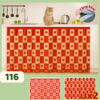Rèm Bếp 1 Lớp Che Bếp, Gác Trọ ELLEVA Kích Thước Đa Dạng Giá Chỉ 25k 8 Rèm Bếp 1 Lớp Che Bếp, Gác Trọ ELLEVA Kích Thước Đa Dạng Giá Chỉ 25k 8