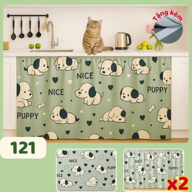 Rèm Bếp 1 Lớp Che Bếp, Gác Trọ ELLEVA Kích Thước Đa Dạng Giá Chỉ 25k 12 Rèm Bếp 1 Lớp Che Bếp, Gác Trọ ELLEVA Kích Thước Đa Dạng Giá Chỉ 25k 12