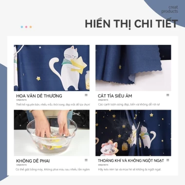 Rèm Ký Túc Xá Sinh Viên Tiện Nghi - FDM Rèm Giường Tầng Kèm Dây Thừng Móc Treo Giá 33K 6