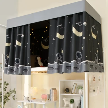 Rèm Ký Túc Xá Sinh Viên Tiện Nghi - FDM Rèm Giường Tầng Kèm Dây Thừng Móc Treo Giá 33K 10