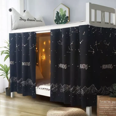 Rèm Ký Túc Xá Sinh Viên Tiện Nghi - FDM Rèm Giường Tầng Kèm Dây Thừng Móc Treo Giá 33K 16