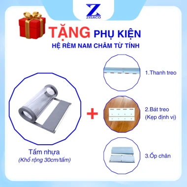 Rèm Nhựa Ngăn Lạnh Trong Suốt ZISACO - Tặng Phụ Kiện & Ốp Chân - Giá Cực Sốc Chỉ 297k! 5
