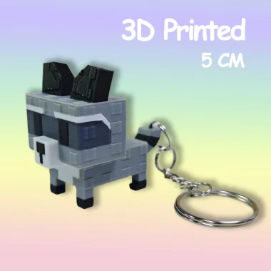 Roblox Toy Raccoon Grow A Garden Móc khóa Bunny Dragon Corrupted Kitsune Griffn Dragonfly Mô hình in 3D 13