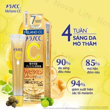 Rohto CC Premium Serum Thâm Nám 20ml - Vitamin C ổn định, giảm thâm, tàn nhang, chỉ 133k