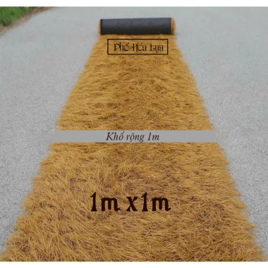 Rơm giả lợp mái chống nóng chống cháy giá rẻ - Cỏ rơm decor trang trí 1m x 20m chỉ 115k 13