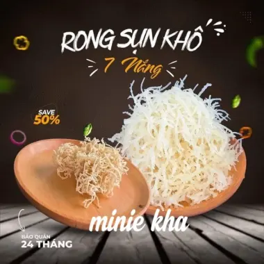 Rong Sụn Khô Chay Sạch Muối 500g - Loại 1 Đảo Khánh Hoà, Trắng Giòn, Giá Tốt 110000đ 5 Rong Sụn Khô Chay Sạch Muối 500g - Loại 1 Đảo Khánh Hoà, Trắng Giòn, Giá Tốt 110000đ 5