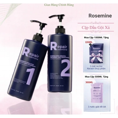 Rosemine Dầu Gội Xả 500ml-1.000ml Suôn Mượt, Phục Hồi Tóc Khô Xơ, Giá 220.000đ Rosemine Dầu Gội Xả 500ml-1.000ml Suôn Mượt, Phục Hồi Tóc Khô Xơ, Giá 220.000đ