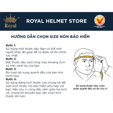 Royal M239 - Mũ nửa đầu kính âm chính hãng Royal - Đồ Phượt Hà Nội Bảo Hành Chính hãng 6