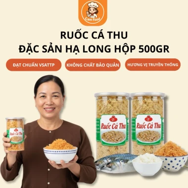 Ruốc cá thu chà bông cá thu Hạ Long 500g giá rẻ 109k - Đặc sản Cam Food ăn vặt ngon 2 Ruốc cá thu chà bông cá thu Hạ Long 500g giá rẻ 109k - Đặc sản Cam Food ăn vặt ngon 2
