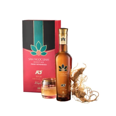 Rượu Sâm Ngọc Linh KonTum K5 Nhãn Xanh 500ml 25% Cồn - Giảm 20% Còn 1.164.000đ 4