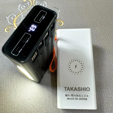 Sạc dự phòng không dây TAKASHIO Japan 50.000mAh - Dung lượng siêu lớn, sạc nhanh, giảm còn 360.000đ