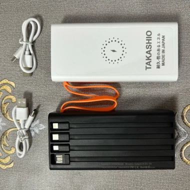 Sạc dự phòng không dây TAKASHIO Japan 50.000mAh - Dung lượng siêu lớn, sạc nhanh, giảm còn 360.000đ