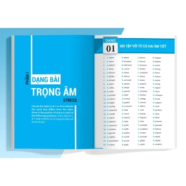Sách - Bài tập phát âm trọng âm tiếng Anh ôn thi vào lớp 10 và 10 chuyên MEGATHCS9399 [bookmall-461] 4