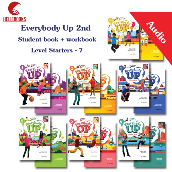 Hình ảnh sản phẩm Sách - Everybody Up 2nd Edition - Level Starter 1,2,3,4,5,6 (Student Book + Workbook) - Bản in laser tặng file nghe