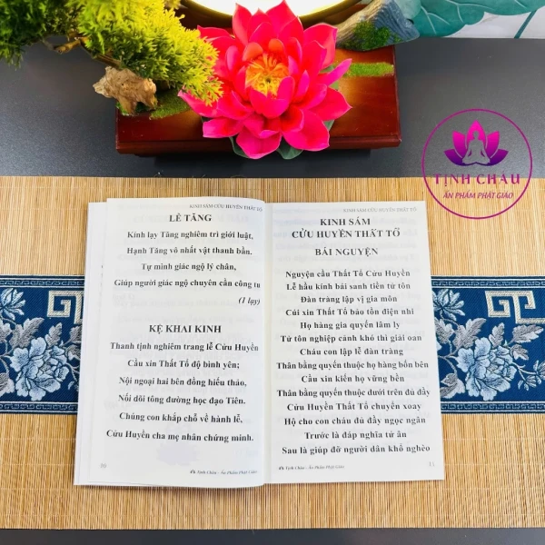 Hình ảnh sản phẩm Sách Kinh Sám Cửu Huyền Thất Tổ A4 Tặng Lời Khấn Nguyện Chú Đại Bi Giá Cực Mềm 55.000₫