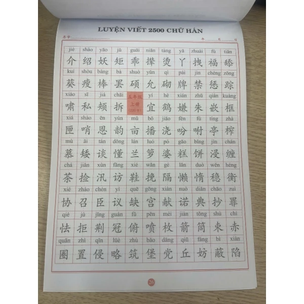 Trải nghiệm học chữ Hán thực tế với sách 2500 từ của NHT Books: Đánh giá chi tiết