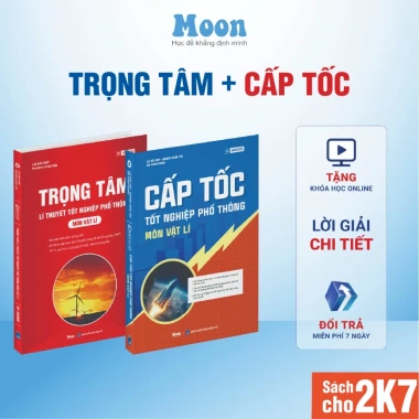 Sách Ôn Thi THPT Quốc Gia Môn Vật Lý - Moonbook THCS Giảm 20% - Luyện Thi Đánh Giá Năng Lực Giá Rẻ 9 Sách Ôn Thi THPT Quốc Gia Môn Vật Lý - Moonbook THCS Giảm 20% - Luyện Thi Đánh Giá Năng Lực Giá Rẻ 9