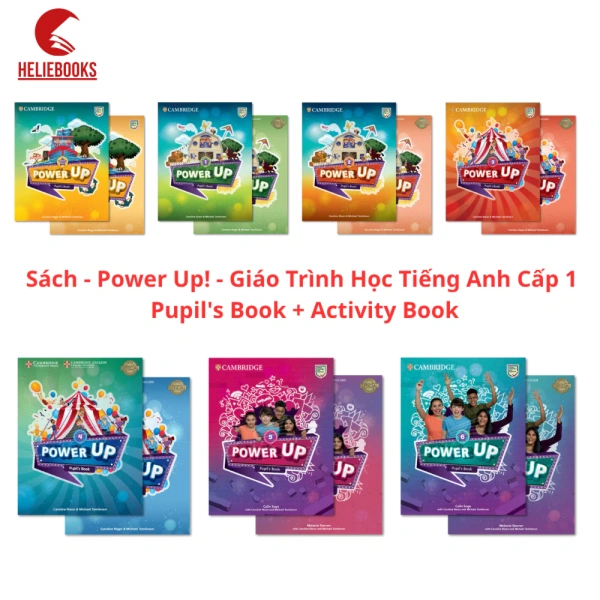 Hình ảnh sản phẩm Sách - Power Up! - Giáo Trình Học Tiếng Anh Cấp 1 - Pupil's Book + Activity Book - Bản in màu laser tặng file nghe