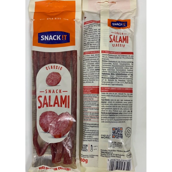 Hình ảnh sản phẩm Salami Snack Xúc Xích Sấy Khô Dạng Que Ăn Liền 80gr Đức - Giá Chỉ 119.900 VND