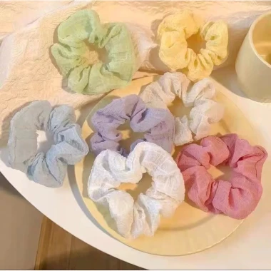 Scrunchies Hàn Quốc Ullzang Cột Tóc Vải Giá 12k - Phong Cách Mùa Hè 2 Scrunchies Hàn Quốc Ullzang Cột Tóc Vải Giá 12k - Phong Cách Mùa Hè 2