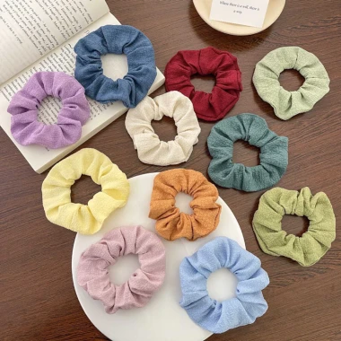 Scrunchies Hàn Quốc Ullzang Cột Tóc Vải Giá 12k - Phong Cách Mùa Hè 8 Scrunchies Hàn Quốc Ullzang Cột Tóc Vải Giá 12k - Phong Cách Mùa Hè 8