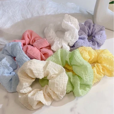 Scrunchies Hàn Quốc Ullzang Cột Tóc Vải Giá 12k - Phong Cách Mùa Hè 9 Scrunchies Hàn Quốc Ullzang Cột Tóc Vải Giá 12k - Phong Cách Mùa Hè 9
