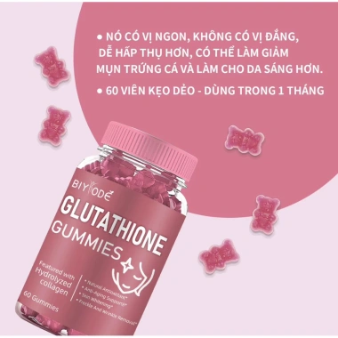 Seal Tết Lớn Kẹo Dẻo Glutathione Gummies Mịn Trắng Da, Bổ Vitamin C và Collagen 5