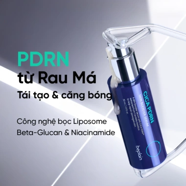 Serum Beplain Rau Má PDRN 30ml – Phục hồi, cấp ẩm, căng bóng da, Cica Booster chính hãng