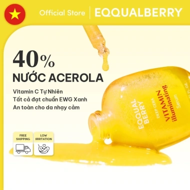Serum EQQUALBERRY Vitamin C 30ml Dưỡng Sáng Giảm Thâm Nám Bảo Vệ Da 365.500 VND