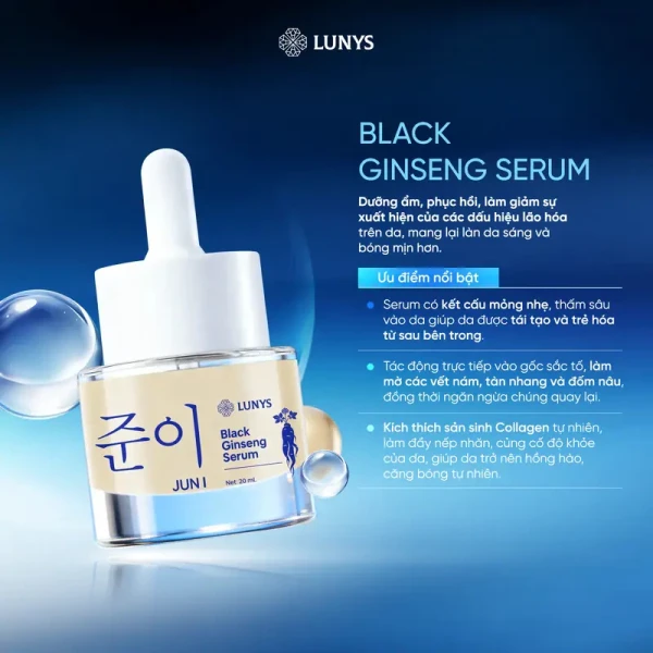 Hình ảnh sản phẩm Serum Nhân Sâm Đen Cao Cấp Giảm Thâm, Trắng Da, Chống Lão Hóa – Giá 187.500