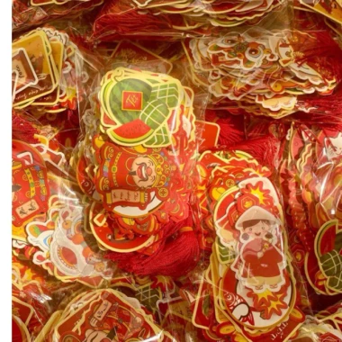 Sét 100 thẻ treo Đào Quất Tết 2.026 mix mẫu - Tặng dây, Giá ưu đãi 32.200 5