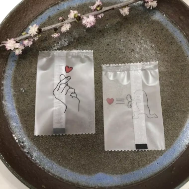 Set 100 túi 5.5x8.5 cm họa tiết vui nhộn túi hàn miệng đựng trà bánh kẹo giá 16.500