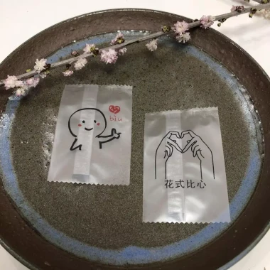 Set 100 túi 5.5x8.5 cm họa tiết vui nhộn túi hàn miệng đựng trà bánh kẹo giá 16.500