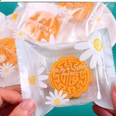 Set 100 Túi đựng bánh cookie/ bánh quy/ trà hoa( túi trắng mờ hoa cúc) nhiều kích thước- 2 Set 100 Túi đựng bánh cookie/ bánh quy/ trà hoa( túi trắng mờ hoa cúc) nhiều kích thước- 2