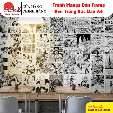 Set 20/50/100 Tờ Mangawall Dán Tường Anime One Piece Keo Sẵn, Trang Trí Phòng AnimeX Giảm còn 15.000