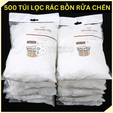 Set 500 Túi Lưới Lọc Rác Bồn Rửa Bát, Loại bỏ cặn thực phẩm, chỉ 75,999 VND 2