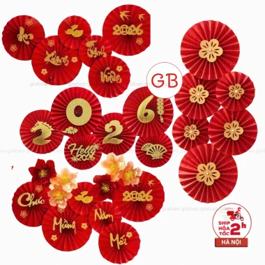 Set 6 Quạt Giấy Cờ Đỏ Sao Vàng Trang Trí Dịp Quốc Khánh. Phụ Kiện TRUNG THU 2025 Decor Cửa Kính, Quán Cafe, Phòng Khách 2 Set 6 Quạt Giấy Cờ Đỏ Sao Vàng Trang Trí Dịp Quốc Khánh. Phụ Kiện TRUNG THU 2025 Decor Cửa Kính, Quán Cafe, Phòng Khách 2