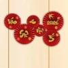 Set 6 Quạt Giấy Cờ Đỏ Sao Vàng Trang Trí Dịp Quốc Khánh. Phụ Kiện TRUNG THU 2025 Decor Cửa Kính, Quán Cafe, Phòng Khách 4