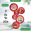 Set 6 Quạt Giấy Cờ Đỏ Sao Vàng Trang Trí Dịp Quốc Khánh. Phụ Kiện TRUNG THU 2025 Decor Cửa Kính, Quán Cafe, Phòng Khách 6