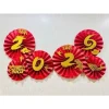 Set 6 Quạt Giấy Cờ Đỏ Sao Vàng Trang Trí Dịp Quốc Khánh. Phụ Kiện TRUNG THU 2025 Decor Cửa Kính, Quán Cafe, Phòng Khách 9