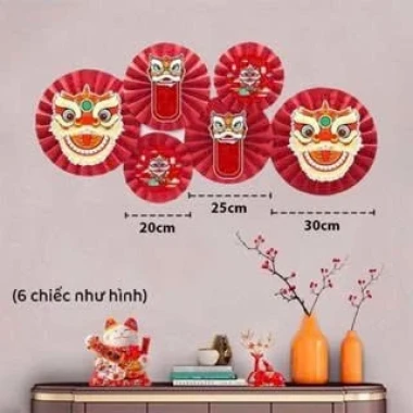 Set 6 Quạt Giấy Cờ Đỏ Sao Vàng Trang Trí Dịp Quốc Khánh. Phụ Kiện TRUNG THU 2025 Decor Cửa Kính, Quán Cafe, Phòng Khách 12 Set 6 Quạt Giấy Cờ Đỏ Sao Vàng Trang Trí Dịp Quốc Khánh. Phụ Kiện TRUNG THU 2025 Decor Cửa Kính, Quán Cafe, Phòng Khách 12