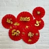 Set 6 Quạt Giấy Cờ Đỏ Sao Vàng Trang Trí Dịp Quốc Khánh. Phụ Kiện TRUNG THU 2025 Decor Cửa Kính, Quán Cafe, Phòng Khách 13