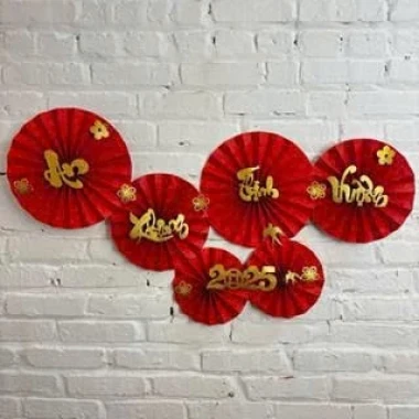 Set 6 Quạt Giấy Cờ Đỏ Sao Vàng Trang Trí Dịp Quốc Khánh. Phụ Kiện TRUNG THU 2025 Decor Cửa Kính, Quán Cafe, Phòng Khách 16 Set 6 Quạt Giấy Cờ Đỏ Sao Vàng Trang Trí Dịp Quốc Khánh. Phụ Kiện TRUNG THU 2025 Decor Cửa Kính, Quán Cafe, Phòng Khách 16