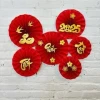 Set 6 Quạt Giấy Cờ Đỏ Sao Vàng Trang Trí Dịp Quốc Khánh. Phụ Kiện TRUNG THU 2025 Decor Cửa Kính, Quán Cafe, Phòng Khách 17